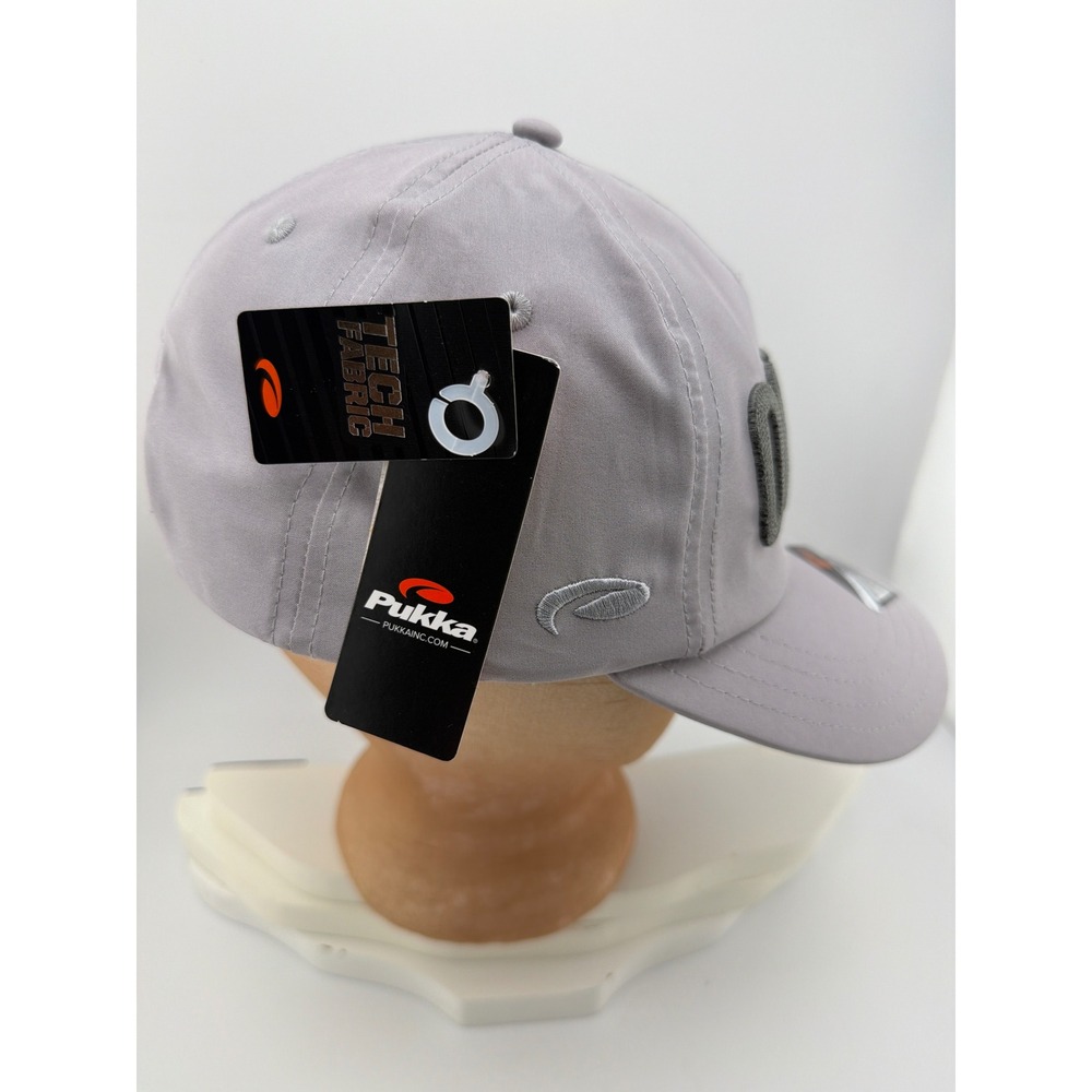 TriTech Ocean Gray 4-Way Stretch UPF 30 Performance Baseball Cap - Picture 3 of 5